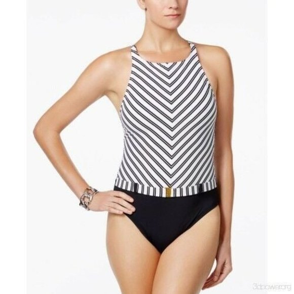 Bleu Rod Beattie Cruise Control Belted Swimsuit - Picture 1 of 12